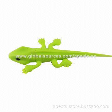 PVC Design USB Flash Drive with More than 10-year Data Retention, Available in Pink Color